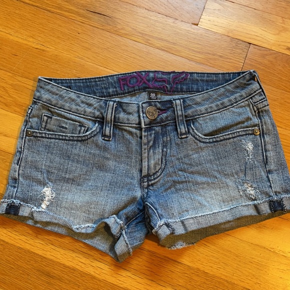 Bundle of Sz 00 XXS Cuffed Denim Shorts - Picture 5 of 13
